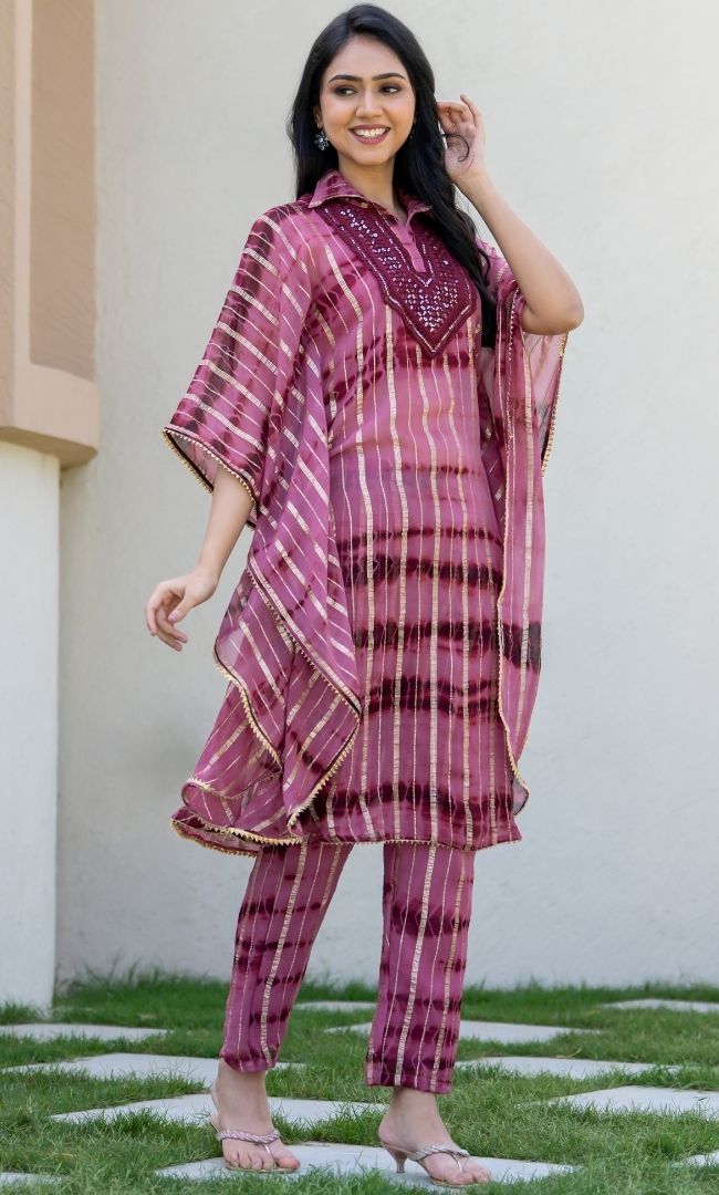 Vivid Shibori Lurex Co-ord Set