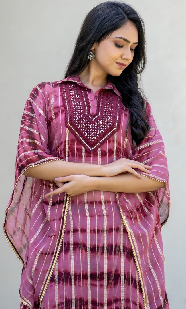 Vivid Shibori Lurex Co-ord Set