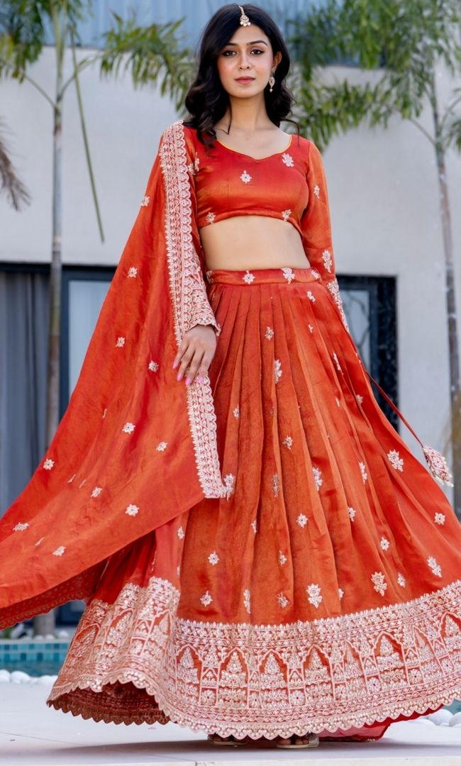 Rajsi Kesari Lehenga Set