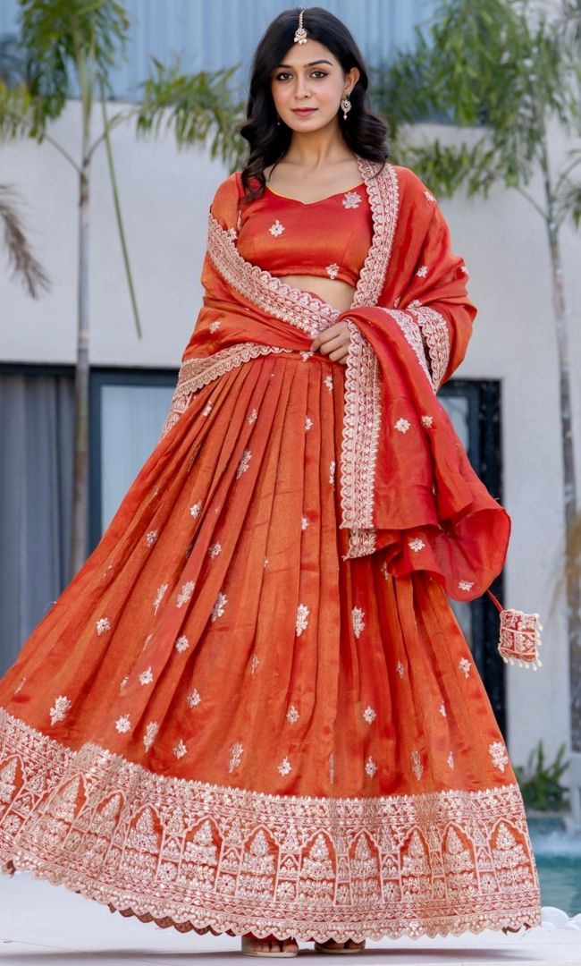 Rajsi Kesari Lehenga Set