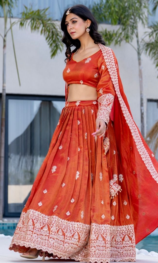 Rajsi Kesari Lehenga Set