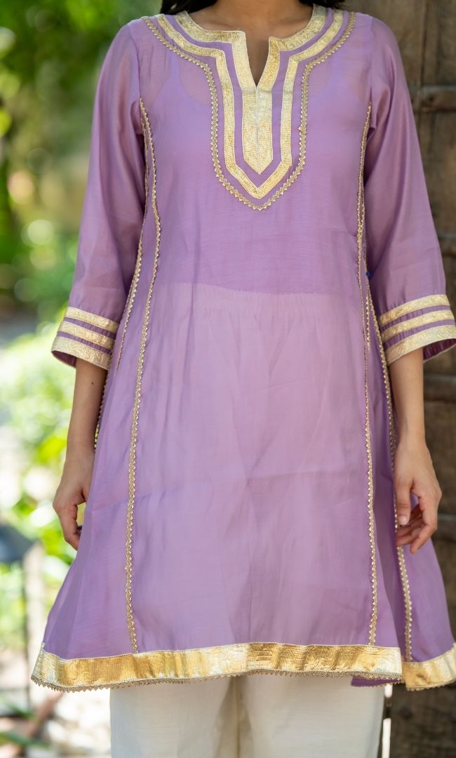 Bebo Purple Kurta Set