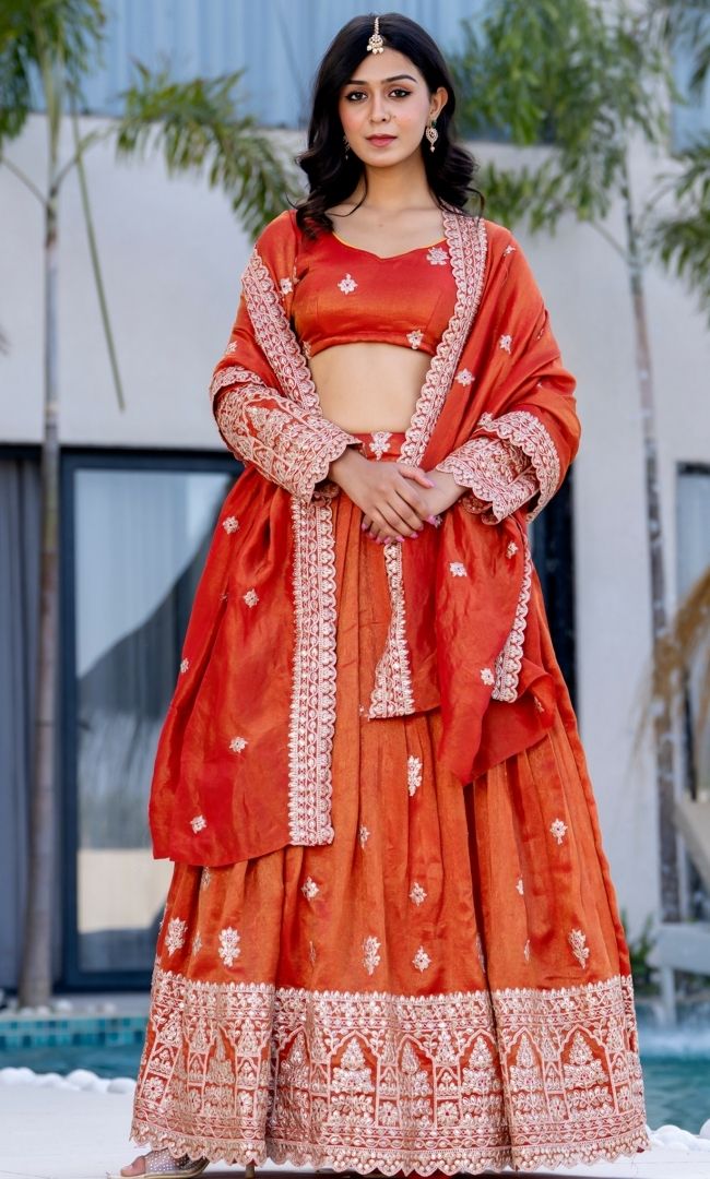 Rajsi Kesari Lehenga Set