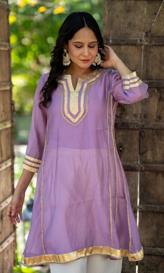 Bebo Purple Kurta Set