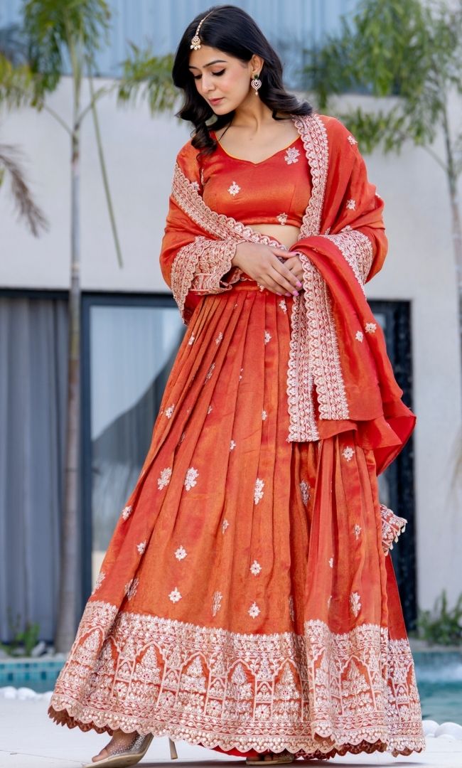 Rajsi Kesari Lehenga Set