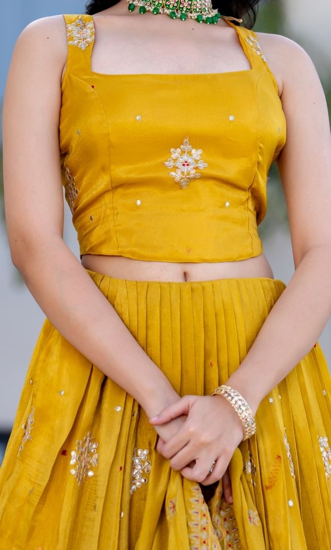 Regal Mustard Lehenga Set