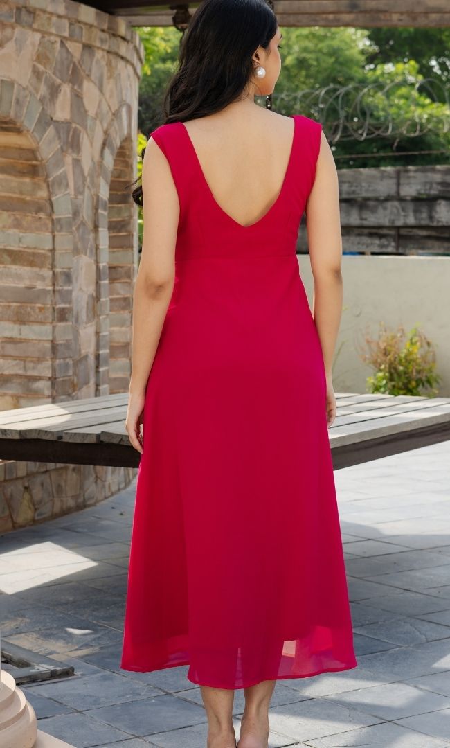 Two Toned Georgette Dress