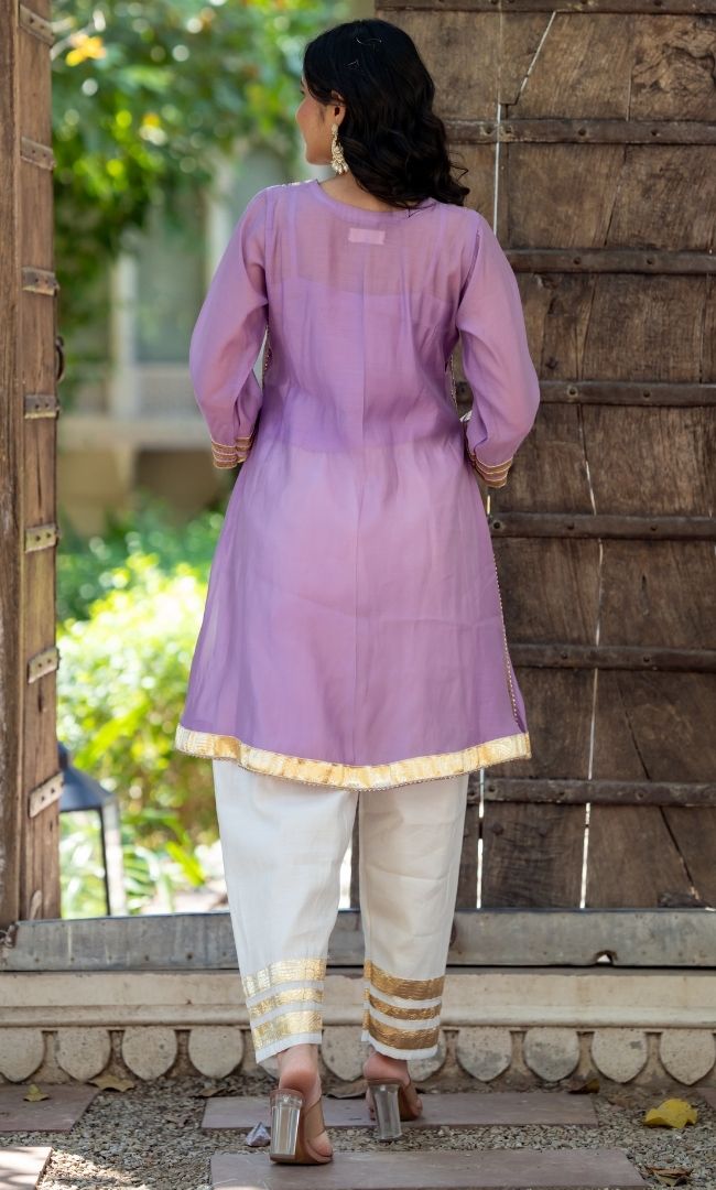 Bebo Purple Kurta Set