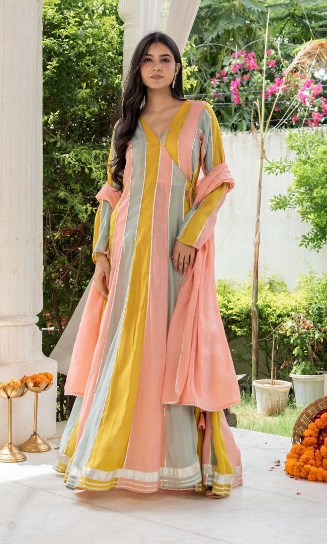Spring Pastel Anarkali Set