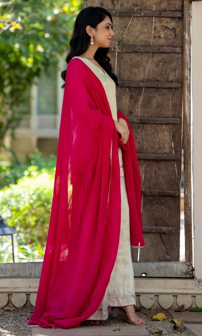 Anira Ivory Tissue Suit Set