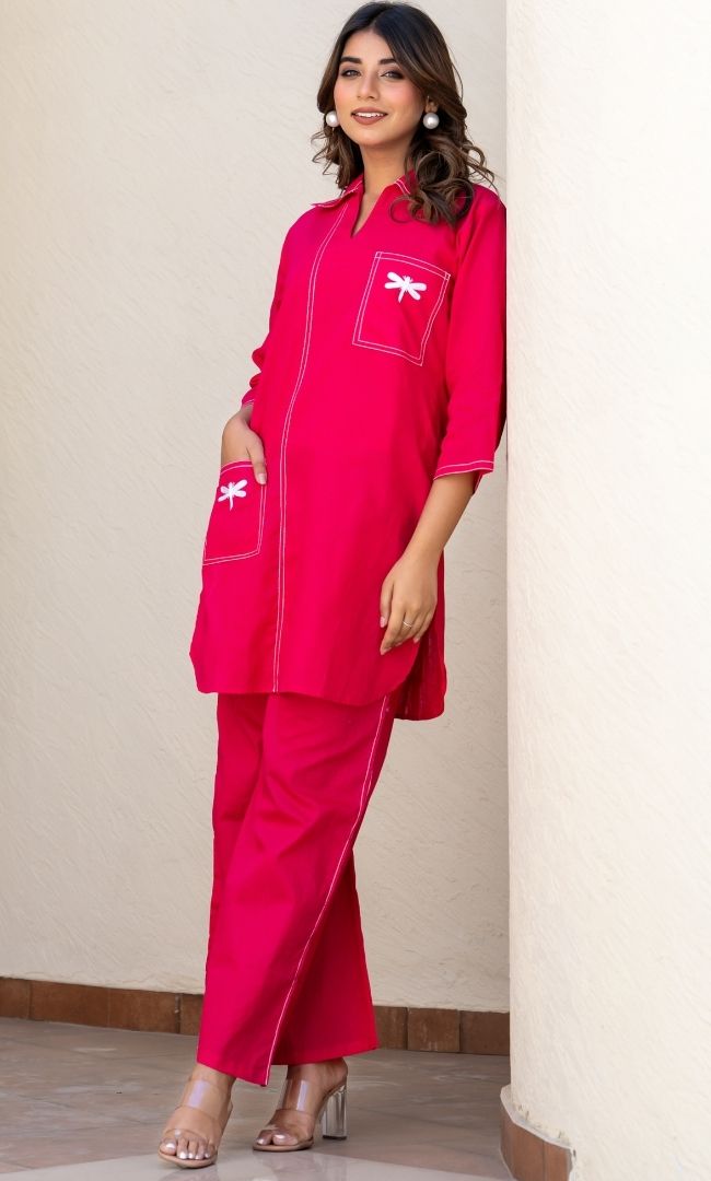 Tea Rose Butterfly Co-ord Set