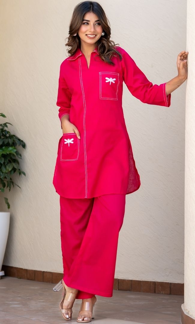 Tea Rose Butterfly Co-ord Set