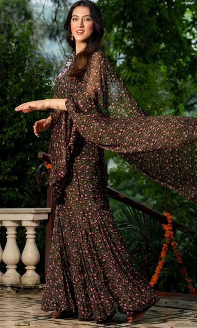 Haritage Glow Saree