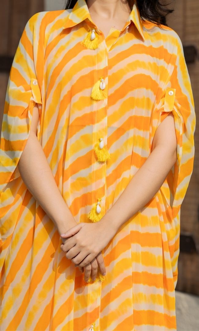 Leher Leheriya Yellow Co-ord Set