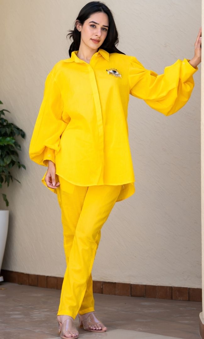 Yellow Evil Eye Co - Ord Set