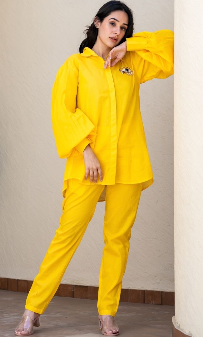 Yellow Evil Eye Co - Ord Set