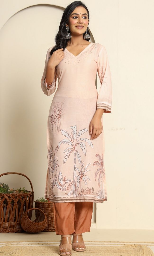 Peach Oasis Suit Set
