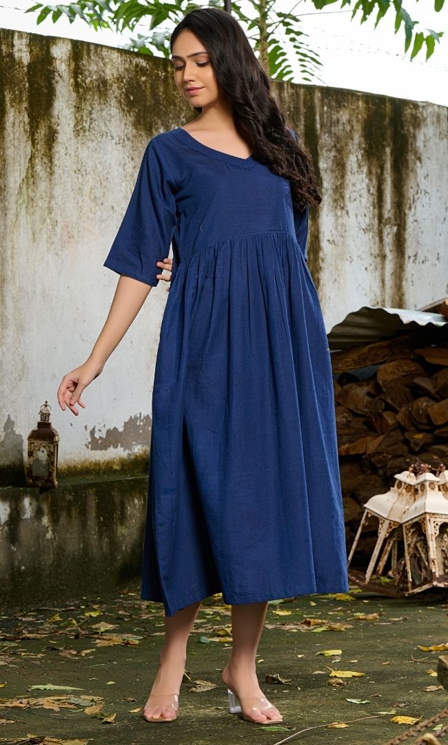 navy blue linen dress Navy Blue Linen dress XXL