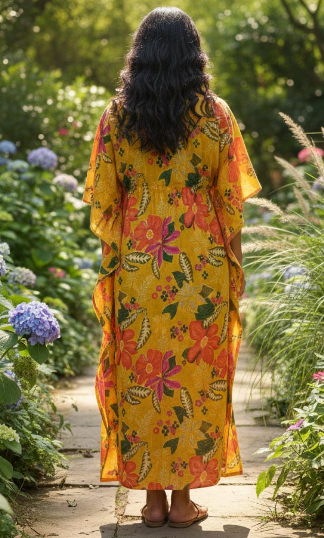Sundaze V-Neck Kaftan Dress