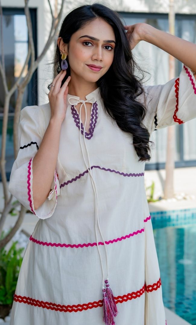 Off White Vintage Dress