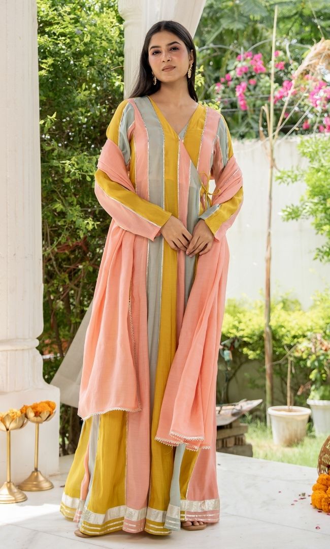 Spring Pastel Anarkali Set