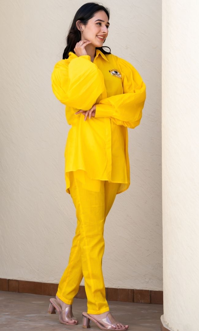 Yellow Evil Eye Co - Ord Set