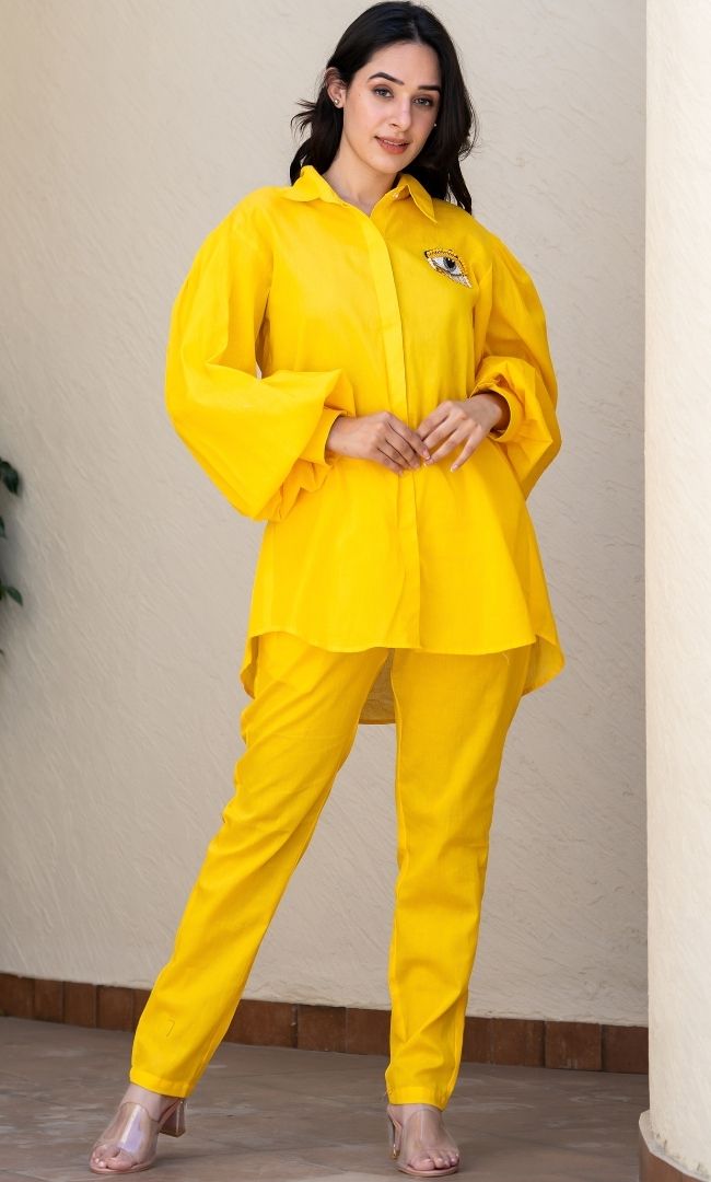 Yellow Evil Eye Co - Ord Set