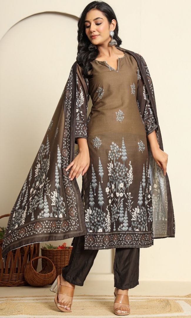 Rustic Olive Suit Set