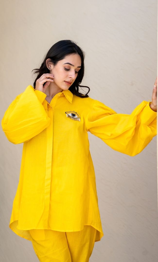 Yellow Evil Eye Co - Ord Set