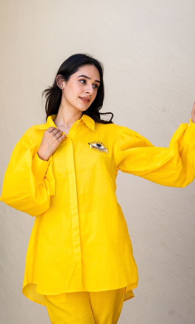 Yellow Evil Eye Co - Ord Set