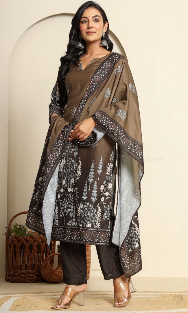 Rustic Olive Suit Set