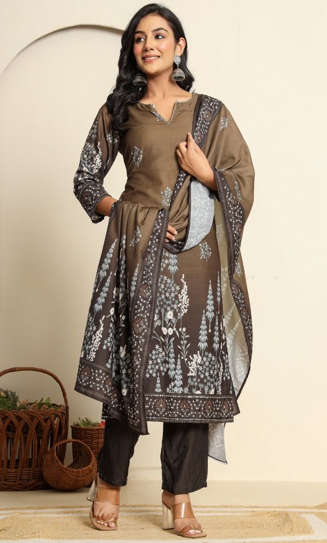 Rustic Olive Suit Set