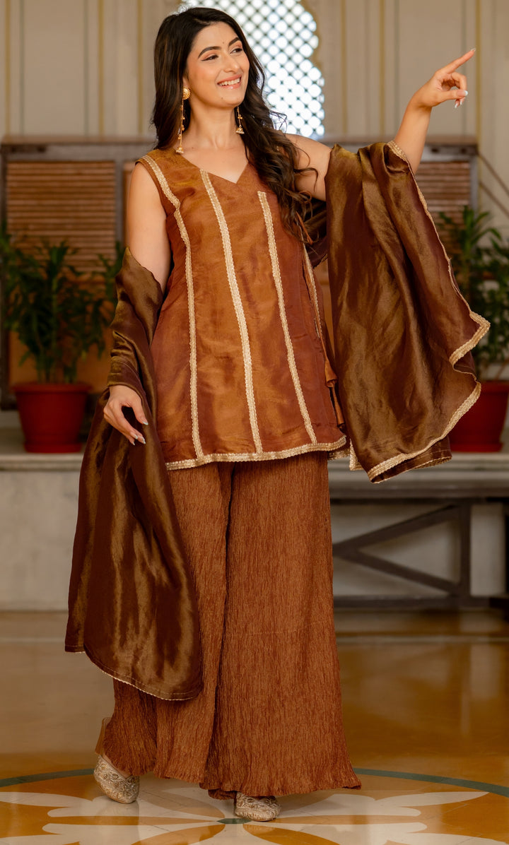 Walnut Petal Tissue Suit Set