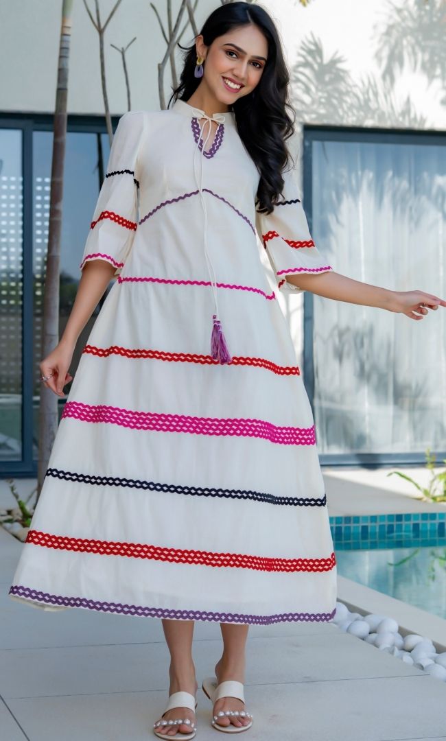 Off White Vintage Dress
