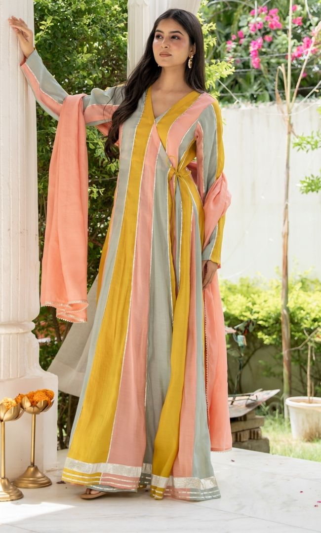 Spring Pastel Anarkali Set