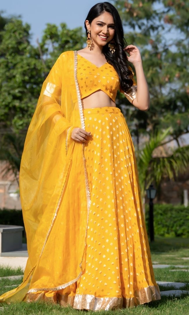 Mira Yellow Lehenga Set