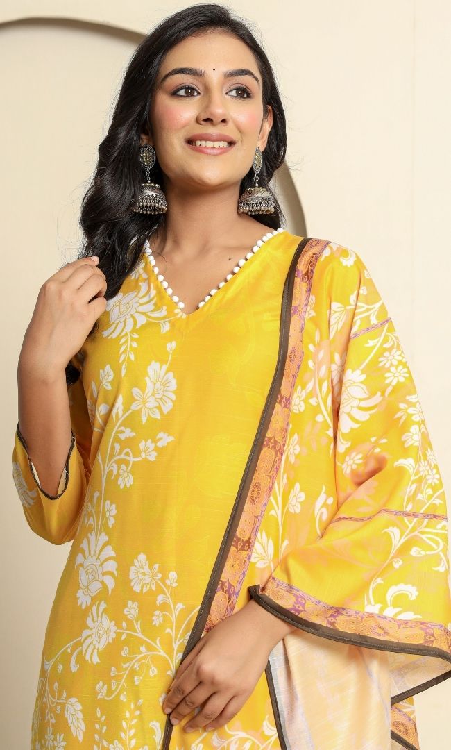 Saffron Glow Suit Set