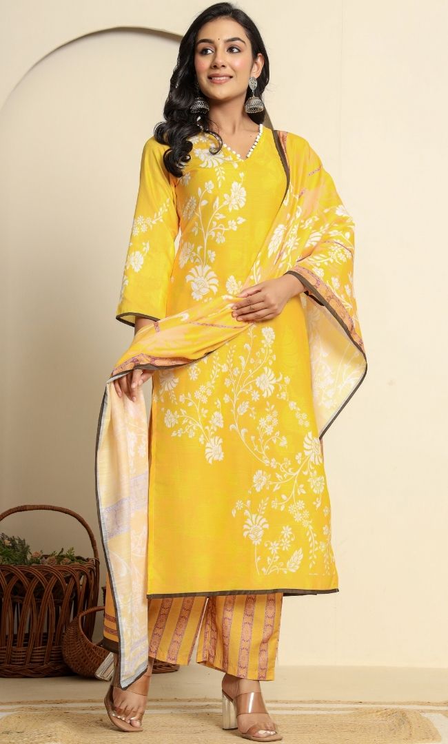Saffron Glow Suit Set
