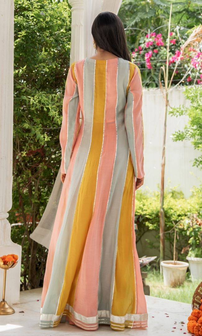 Spring Pastel Anarkali Set