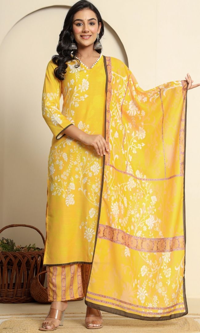 Saffron Glow Suit Set