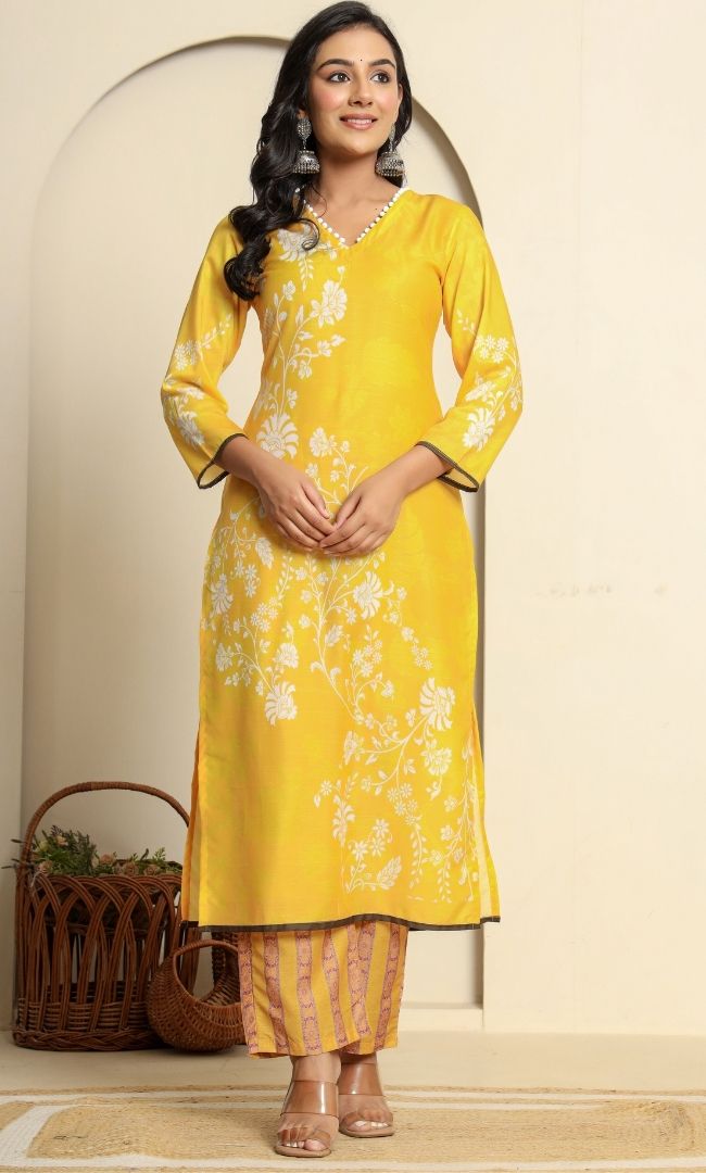 Saffron Glow Suit Set