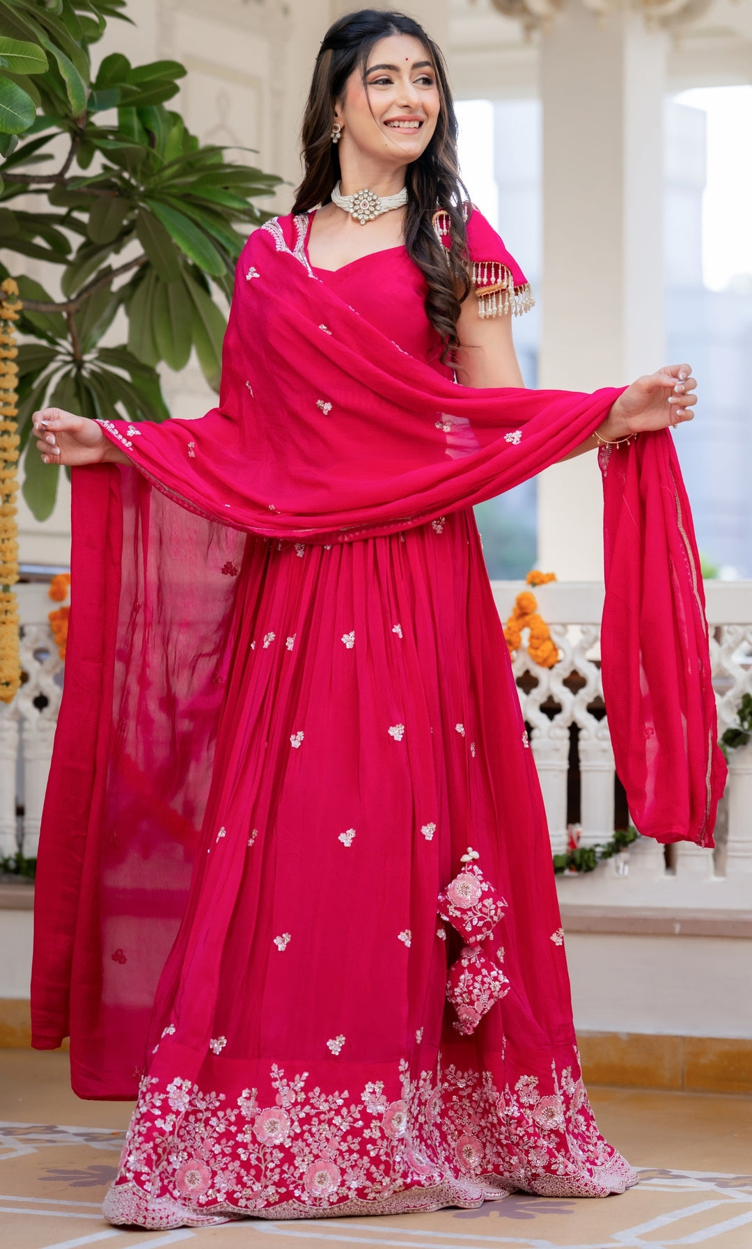 Ruh Pink Embellished Lehenga Set