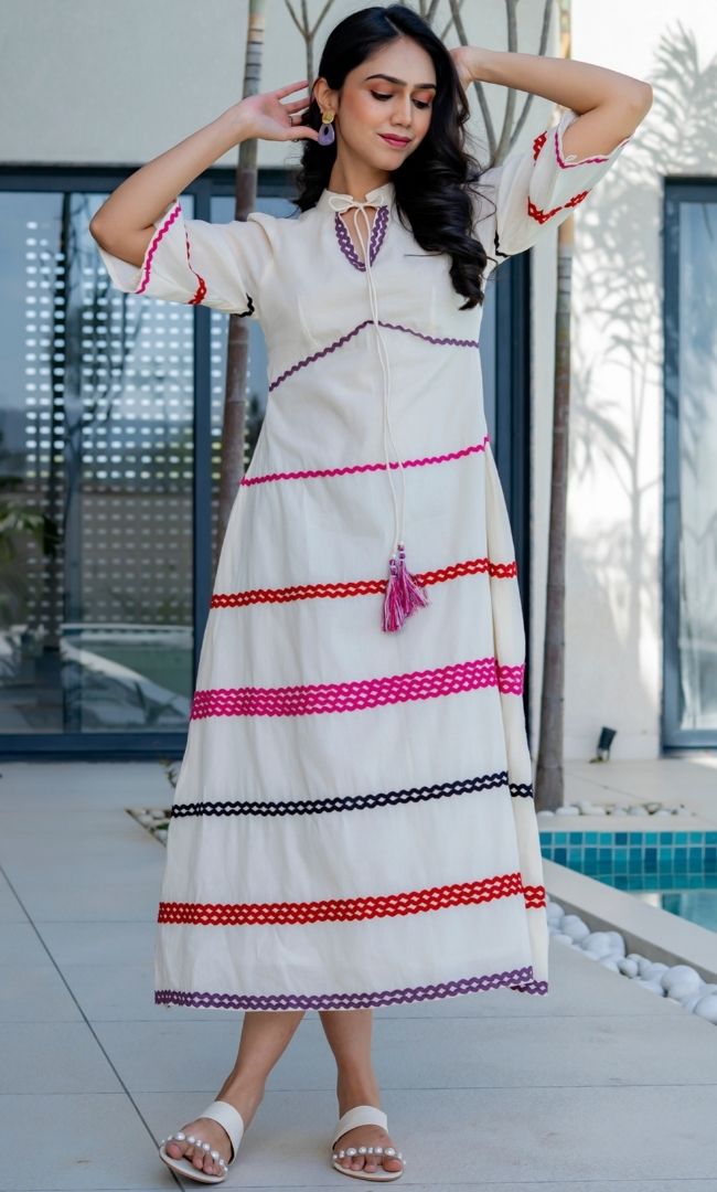 Off White Vintage Dress