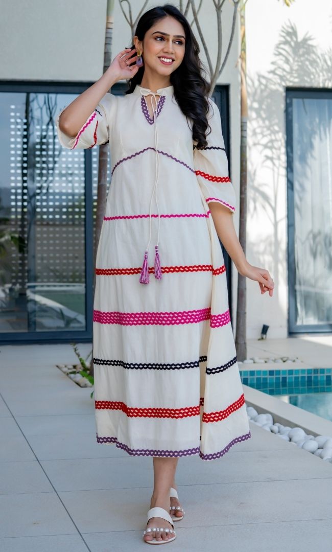 Off White Vintage Dress