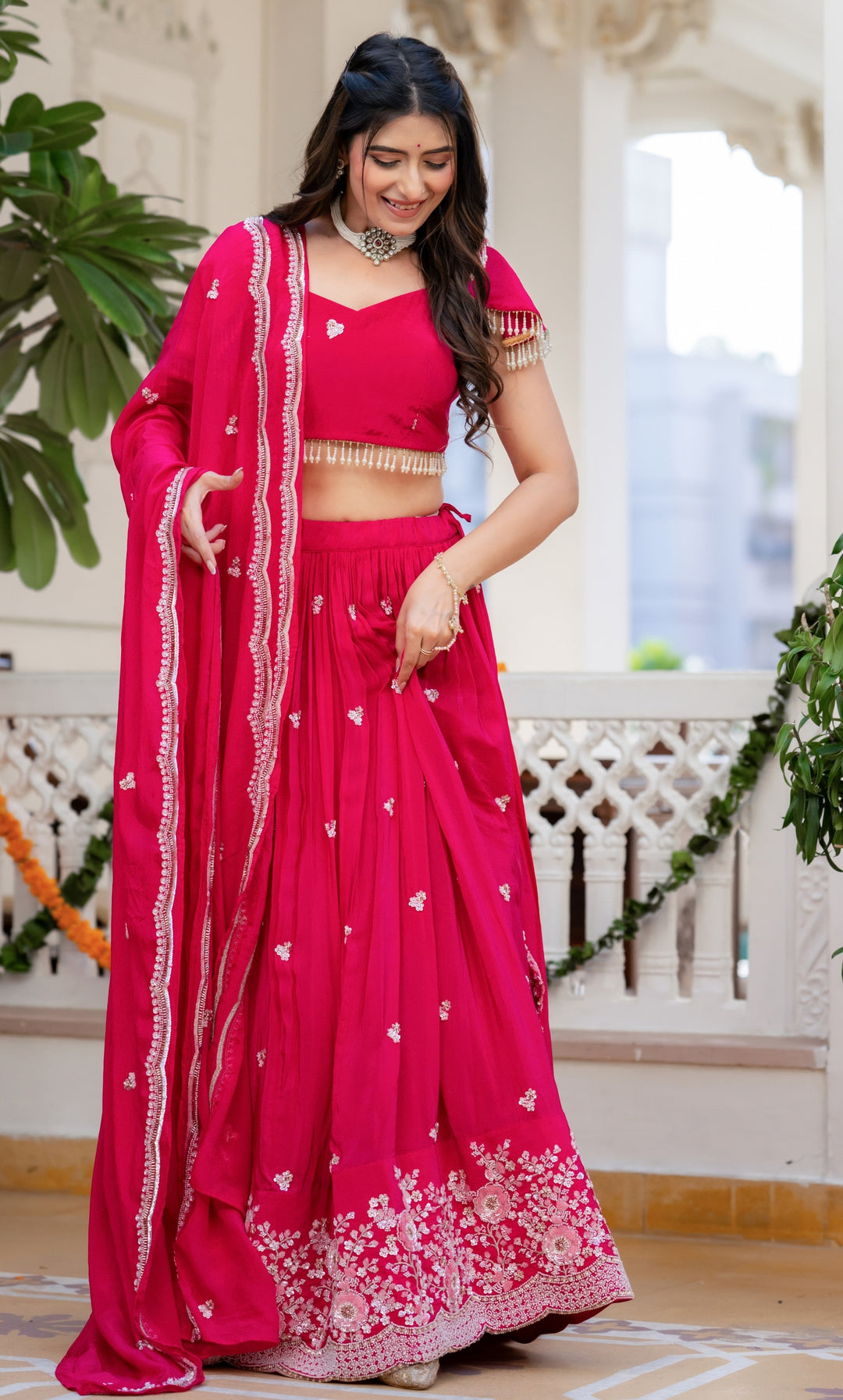 Ruh Pink Embellished Lehenga Set