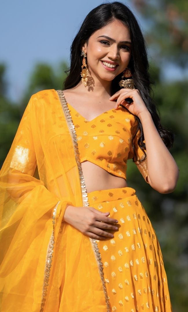 Mira Yellow Lehenga Set
