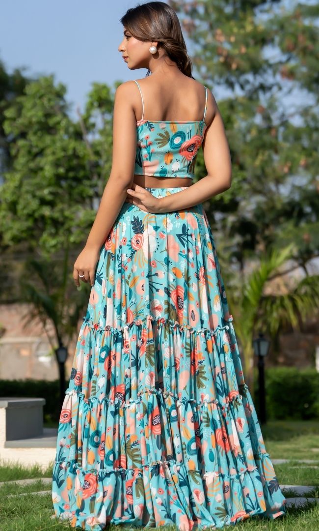 Farida Printed Lehenga Set