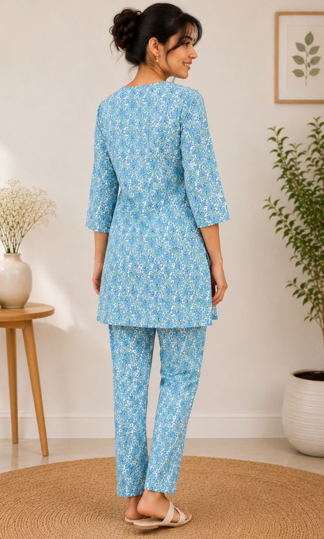 Sea Blue Rozana Set