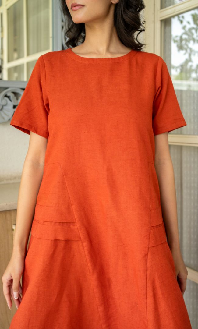 Clay Charm Summer Dress