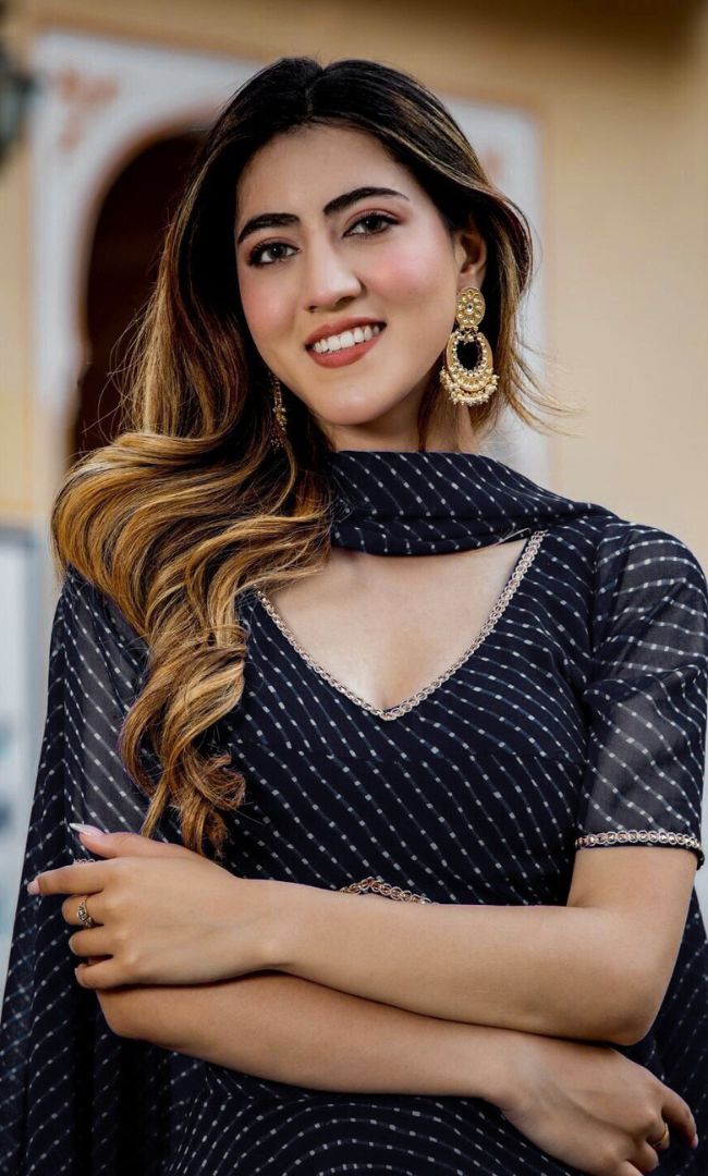 Black Bandhini lehenga